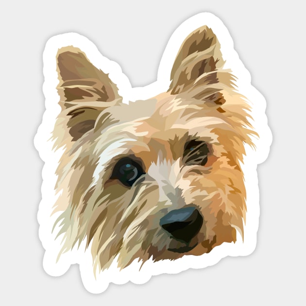 Yorkie doodle Sticker by Poohdlesdoodles